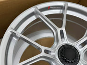 We manufacture premium quality forged wheels rims for Porsche 911 992.2 Carrera 2026 in any design, size, color.

WHEEL SIZE:

Front: 20 x 8.5 ET 48
Rear: 21 x 11.5 ET 62
PCD: 5 x 130
CB: 71.6
Finish: Satin Matte Silver
Material: 6061-T6 Forged Aluminum

THIS WHEEL DESIGN CAN BE CUSTOM-MADE FOR YOUR CAR IN ANY SIZE AND COLOR OPTIONS
Available in monoblock, 2-piece, 3-piece, duoblock, beadlock
3D wheel renderings are provided according to the exact dimensions and specifications requested by the clie