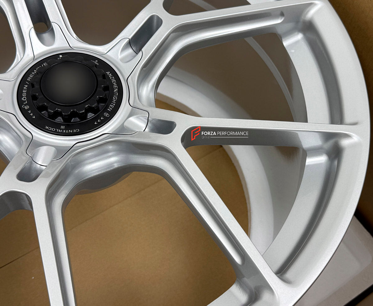 We manufacture premium quality forged wheels rims for Porsche 911 992.2 Carrera 2026 in any design, size, color.

WHEEL SIZE:

Front: 20 x 8.5 ET 48
Rear: 21 x 11.5 ET 62
PCD: 5 x 130
CB: 71.6
Finish: Satin Matte Silver
Material: 6061-T6 Forged Aluminum

THIS WHEEL DESIGN CAN BE CUSTOM-MADE FOR YOUR CAR IN ANY SIZE AND COLOR OPTIONS
Available in monoblock, 2-piece, 3-piece, duoblock, beadlock
3D wheel renderings are provided according to the exact dimensions and specifications requested by the clie