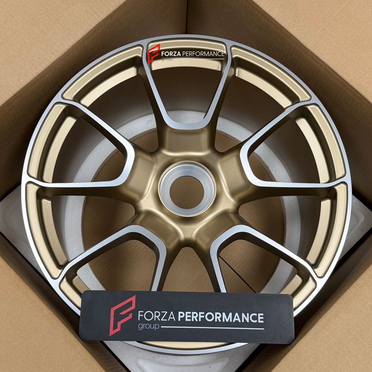 We manufacture premium quality forged wheels rims for Porsche 911 992.1 TURBO S 2019 - 2025 in any design, size, color.

WHEEL SIZE:

Front: 20 x 9.5 ET 44
Rear: 21 x 12 ET 70
PCD: 5 x 130
CB: 71.6
Finish: Satin Gold with Machinied Face
Material: 6061-T6 Forged Aluminum

THIS WHEEL DESIGN CAN BE CUSTOM-MADE FOR YOUR CAR IN ANY SIZE AND COLOR OPTIONS
Available in monoblock, 2-piece, 3-piece, duoblock, beadlock
3D wheel renderings are provided according to the exact dimensions and specifications requested by 