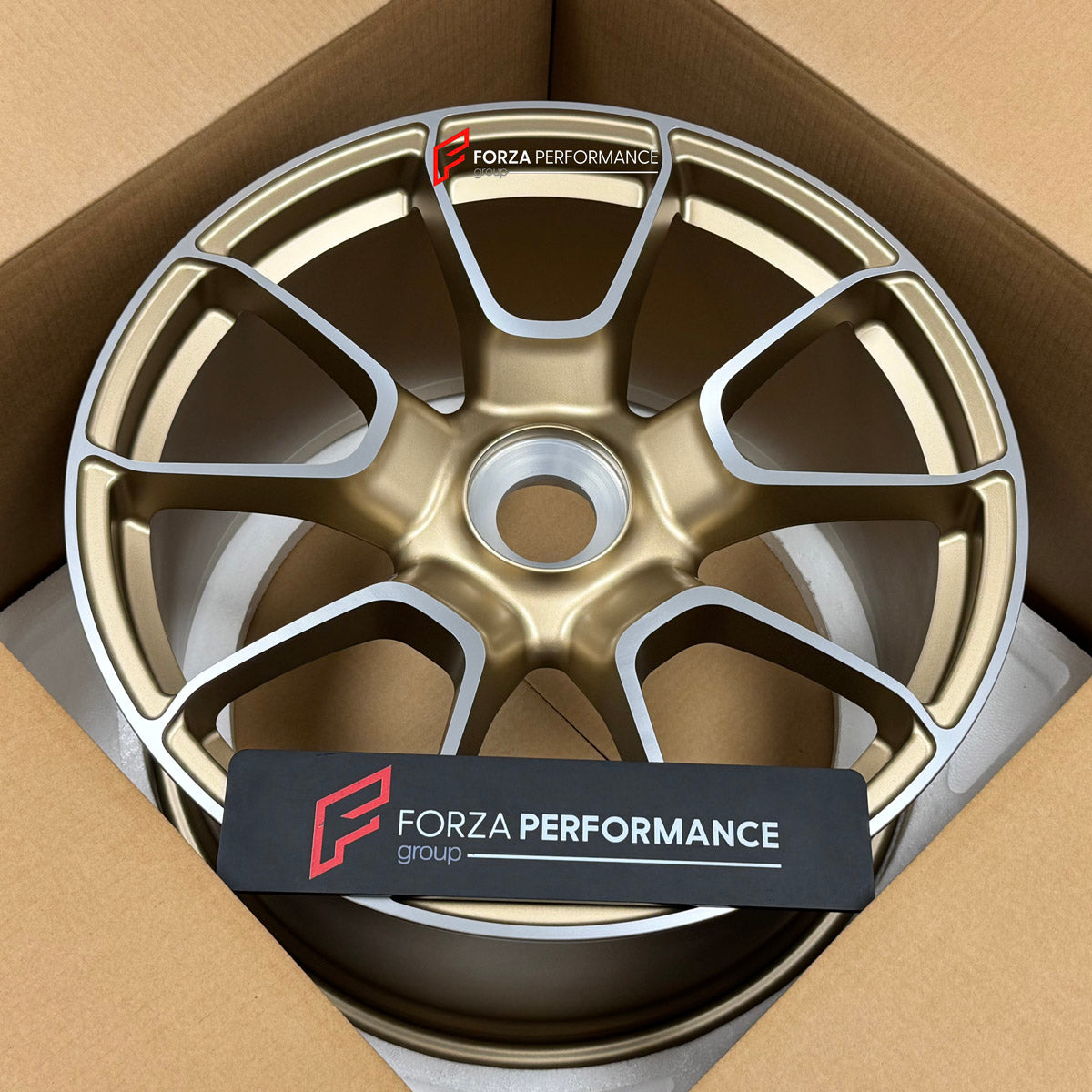 We manufacture premium quality forged wheels rims for Porsche 911 992.1 TURBO S 2019 - 2025 in any design, size, color.

WHEEL SIZE:

Front: 20 x 9.5 ET 44
Rear: 21 x 12 ET 70
PCD: 5 x 130
CB: 71.6
Finish: Satin Gold with Machinied Face
Material: 6061-T6 Forged Aluminum

THIS WHEEL DESIGN CAN BE CUSTOM-MADE FOR YOUR CAR IN ANY SIZE AND COLOR OPTIONS
Available in monoblock, 2-piece, 3-piece, duoblock, beadlock
3D wheel renderings are provided according to the exact dimensions and specifications requested by 