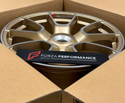 We manufacture premium quality forged wheels rims for Porsche 911 992.1 TURBO S 2019 - 2025 in any design, size, color.

WHEEL SIZE:

Front: 20 x 9.5 ET 44
Rear: 21 x 12 ET 70
PCD: 5 x 130
CB: 71.6
Finish: Satin Gold with Machinied Face
Material: 6061-T6 Forged Aluminum

THIS WHEEL DESIGN CAN BE CUSTOM-MADE FOR YOUR CAR IN ANY SIZE AND COLOR OPTIONS
Available in monoblock, 2-piece, 3-piece, duoblock, beadlock
3D wheel renderings are provided according to the exact dimensions and specifications requested by 