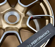 We manufacture premium quality forged wheels rims for Porsche 911 992.1 TURBO S 2019 - 2025 in any design, size, color.

WHEEL SIZE:

Front: 20 x 9.5 ET 44
Rear: 21 x 12 ET 70
PCD: 5 x 130
CB: 71.6
Finish: Satin Gold with Machinied Face
Material: 6061-T6 Forged Aluminum

THIS WHEEL DESIGN CAN BE CUSTOM-MADE FOR YOUR CAR IN ANY SIZE AND COLOR OPTIONS
Available in monoblock, 2-piece, 3-piece, duoblock, beadlock
3D wheel renderings are provided according to the exact dimensions and specifications requested by 