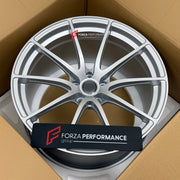 We manufacture premium quality forged wheels rims for Audi R8 2023+ in any design, size, color.

WHEEL SIZE:

Front: 20 x 9.0 ET 36
Rear: 20 x 11.5 ET 38
PCD: 5 x 112
CB: Front: 57.1 Rear: 66.5
Finish: Matte Silver
Material: 6061-T6 Forged Aluminum


THIS WHEEL DESIGN CAN BE CUSTOM-MADE FOR YOUR CAR IN ANY SIZE AND COLOR OPTIONS
Available in monoblock, 2-piece, 3-piece, duoblock, beadlock
3D wheel renderings are provided according to the exact dimensions and specifications requested by the client, ensuring 