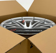 We manufacture premium quality forged wheels rims for Audi R8 2023+ in any design, size, color.

WHEEL SIZE:

Front: 20 x 9.0 ET 36
Rear: 20 x 11.5 ET 38
PCD: 5 x 112
CB: Front: 57.1 Rear: 66.5
Finish: Matte Silver
Material: 6061-T6 Forged Aluminum


THIS WHEEL DESIGN CAN BE CUSTOM-MADE FOR YOUR CAR IN ANY SIZE AND COLOR OPTIONS
Available in monoblock, 2-piece, 3-piece, duoblock, beadlock
3D wheel renderings are provided according to the exact dimensions and specifications requested by the client, ensuring 