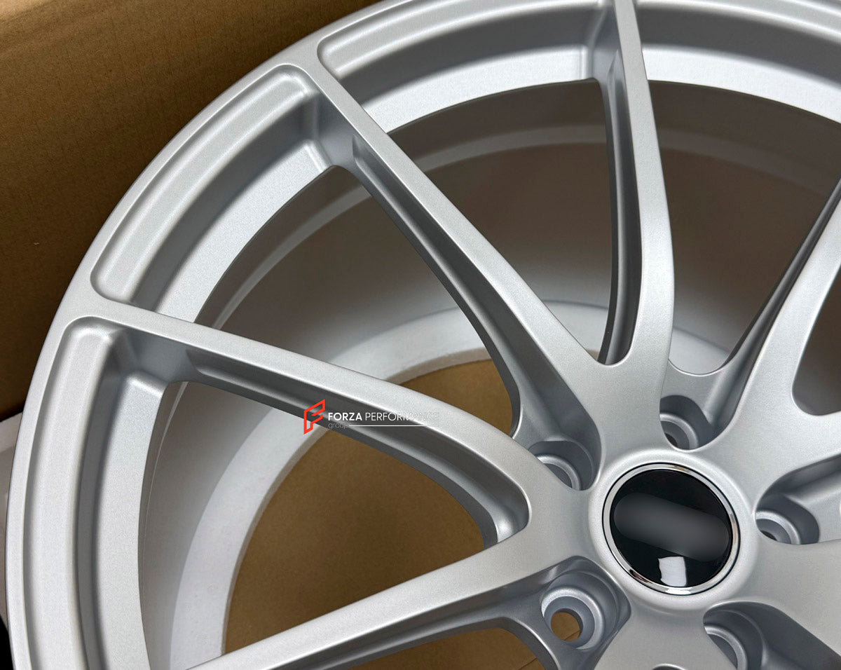 We manufacture premium quality forged wheels rims for Audi R8 2023+ in any design, size, color.

WHEEL SIZE:

Front: 20 x 9.0 ET 36
Rear: 20 x 11.5 ET 38
PCD: 5 x 112
CB: Front: 57.1 Rear: 66.5
Finish: Matte Silver
Material: 6061-T6 Forged Aluminum


THIS WHEEL DESIGN CAN BE CUSTOM-MADE FOR YOUR CAR IN ANY SIZE AND COLOR OPTIONS
Available in monoblock, 2-piece, 3-piece, duoblock, beadlock
3D wheel renderings are provided according to the exact dimensions and specifications requested by the client, ensuring 