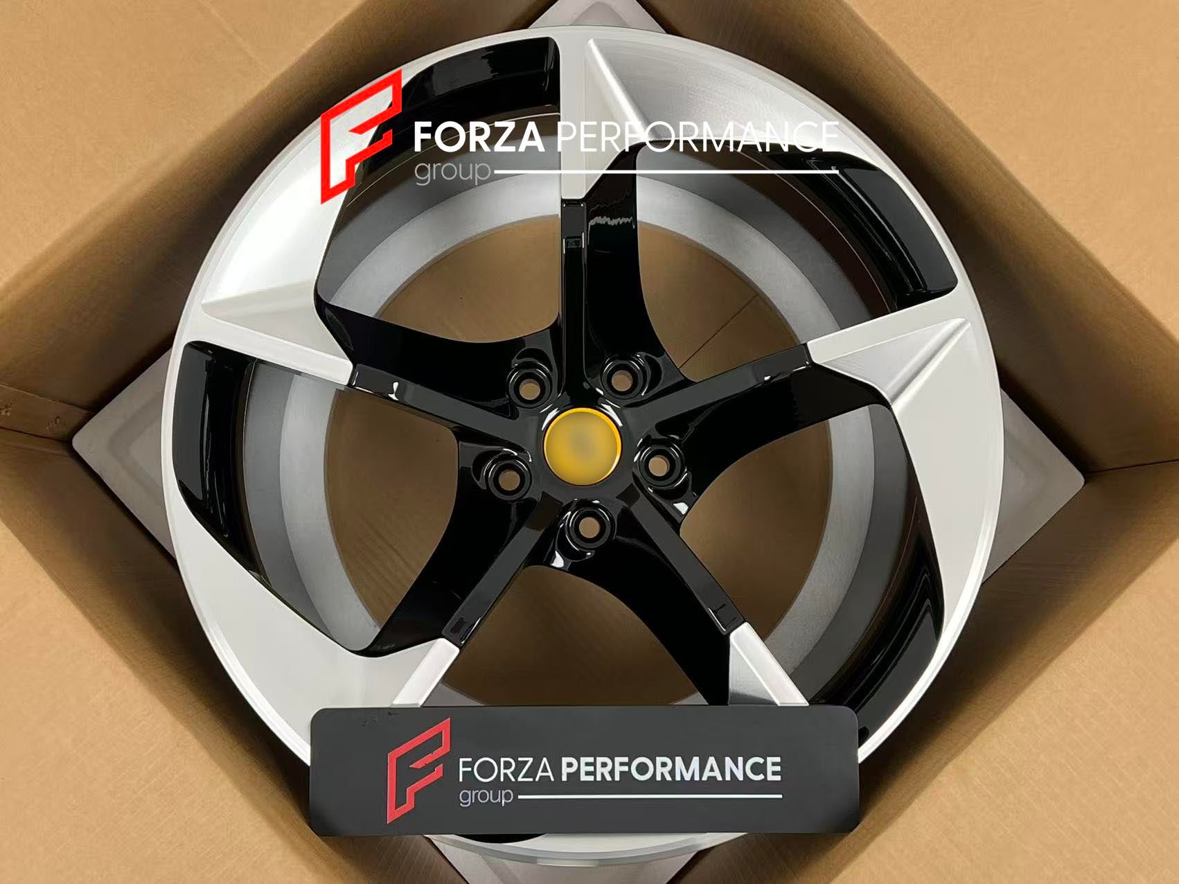 20 INCH FORGED WHEELS RIMS for FERRARI SF90 2026 custom fit buy OEM Ferrari 12 Cilindri style design wheels