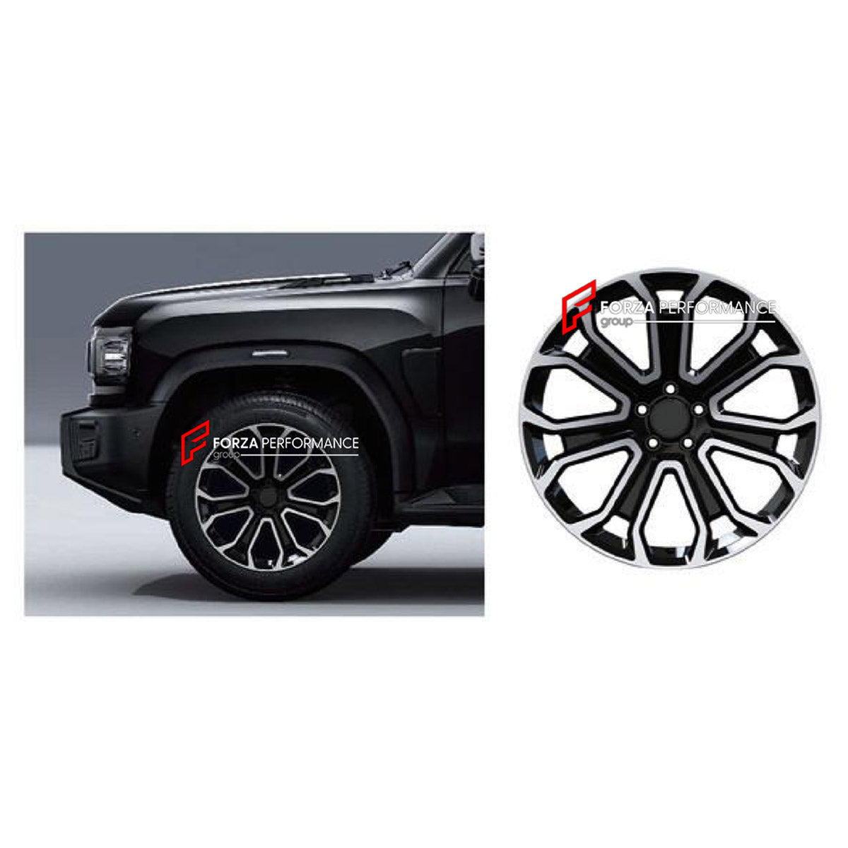 20 INCH FORGED WHEELS RIMS for JETOUR T2 TRAVELLER 2024+

We manufacture premium quality forged wheels rims for Jetour T2 Traveller 2024+ in any design, size, color.

WHEEL SIZE:

Front: 20 x 9 ET 25
Rear: 20 x 9 ET 15
PCD: 5 x 108
CB: 60.1
Finish: Machined Face With Gloss Black
Material: 6061-T6 Forged Aluminum
THIS WHEEL DESIGN CAN BE CUSTOM-MADE FOR YOUR CAR IN ANY SIZE AND COLOR OPTIONS
Available in monoblock, 2-piece, 3-piece, duoblock, beadlock
3D wheel renderings are provided according to the exact d