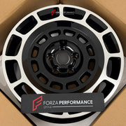 We manufactured premium quality forged wheels rims for our client's Land Rover Defender L663 2020+ with the following specifications:

WHEEL SIZE:

Front: 20 x 9 ET 30
Rear: 20 x 9 ET 30
PCD: 5 x 120
CB: 72.6
Finish: Gloss Black With Machined Face
Material: 6061-T6 Forged Aluminum
THIS WHEEL DESIGN CAN BE CUSTOM-MADE FOR YOUR CAR IN ANY SIZE AND COLOR OPTIONS
Available in monoblock, 2-piece, 3-piece, duoblock, beadlock
3D wheel renderings are provided according to the exact dimensions and specifications req