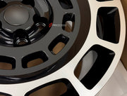 We manufactured premium quality forged wheels rims for our client's Land Rover Defender L663 2020+ with the following specifications:

WHEEL SIZE:

Front: 20 x 9 ET 30
Rear: 20 x 9 ET 30
PCD: 5 x 120
CB: 72.6
Finish: Gloss Black With Machined Face
Material: 6061-T6 Forged Aluminum
THIS WHEEL DESIGN CAN BE CUSTOM-MADE FOR YOUR CAR IN ANY SIZE AND COLOR OPTIONS
Available in monoblock, 2-piece, 3-piece, duoblock, beadlock
3D wheel renderings are provided according to the exact dimensions and specifications req