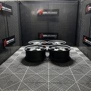 We manufactured premium quality forged wheels rims for our client's Mercedes-Benz G CLASS G55 W463 2010 with the following specifications:

WHEEL SIZE:

Front: 20 x 9.5 ET 25
Rear: 20 x 9.5 ET 25
PCD: 5 x 130
CB: 84.1
Weight: 14.4 kg ( 31.74 lbs )
Finish: Matte Black
Material: 6061-T6 Forged Aluminum
THIS WHEEL DESIGN CAN BE CUSTOM-MADE FOR YOUR CAR IN ANY SIZE AND COLOR OPTIONS
Available in monoblock, 2-piece, 3-piece, duoblock, beadlock
3D wheel renderings are provided according to the exact dimensions an