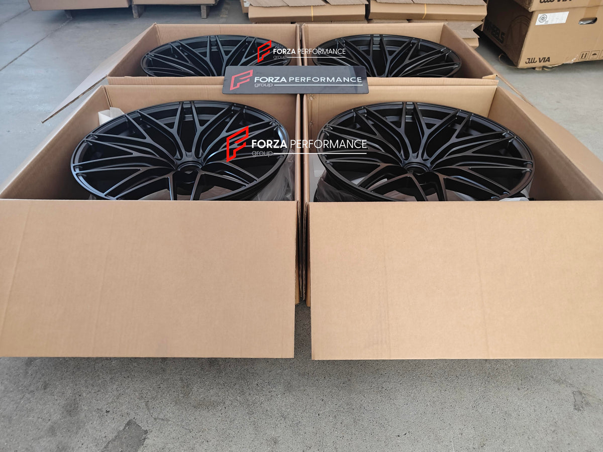 20 INCH FORGED WHEELS RIMS for PORSCHE MACAN GTS 95B 2017 custom fit buy OEM Porsche RS Spyder style design wheels