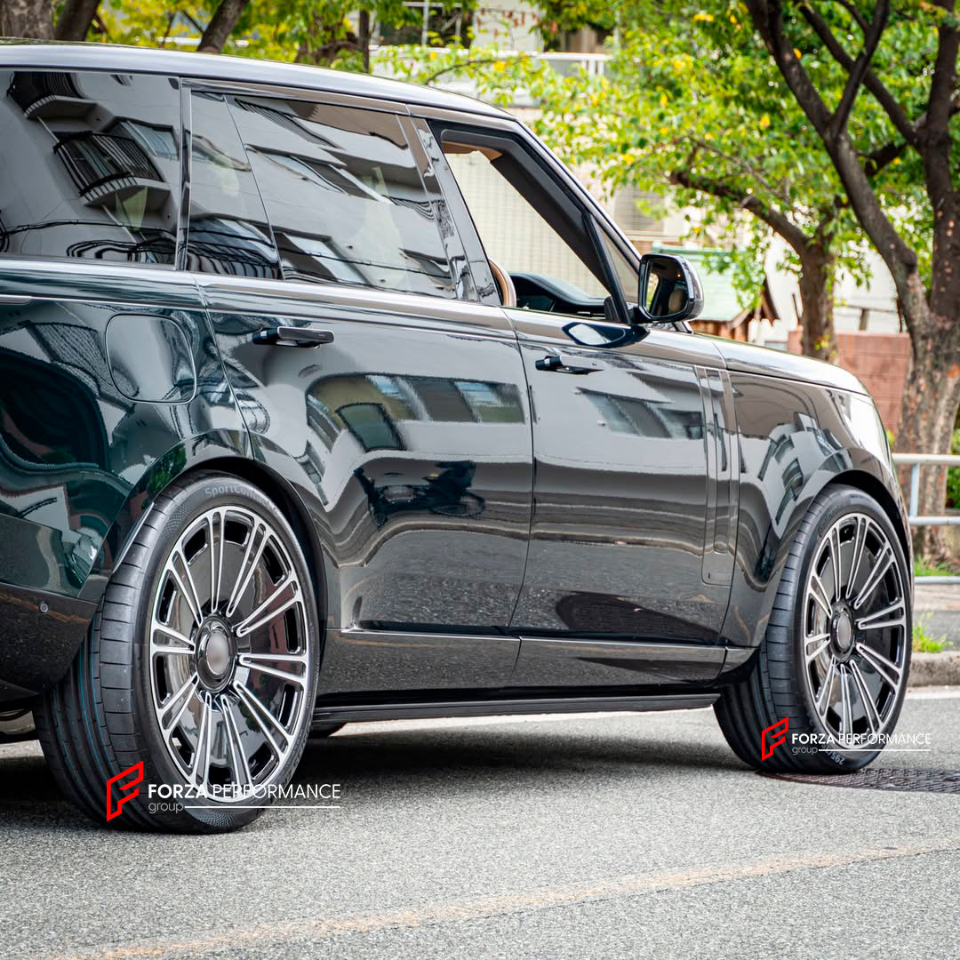 We manufacture premium quality forged wheels for RANGE ROVER AUTOBIOGRAPHY V I460 2021 - 2026&nbsp;in any design, size, color.

THIS WHEEL DESIGN CAN BE CUSTOM-MADE FOR YOUR CAR IN ANY SIZE AND COLOR OPTIONS
Available in monoblock, 2-piece, 3-piece, duoblock, beadlock
3D wheel renderings are provided according to the exact dimensions and specifications requested by the client, ensuring proper fitment for their car prior to production

OPTIONS:&nbsp;

Brushed, polished, chrome, dual-color, milled face&nbsp;&