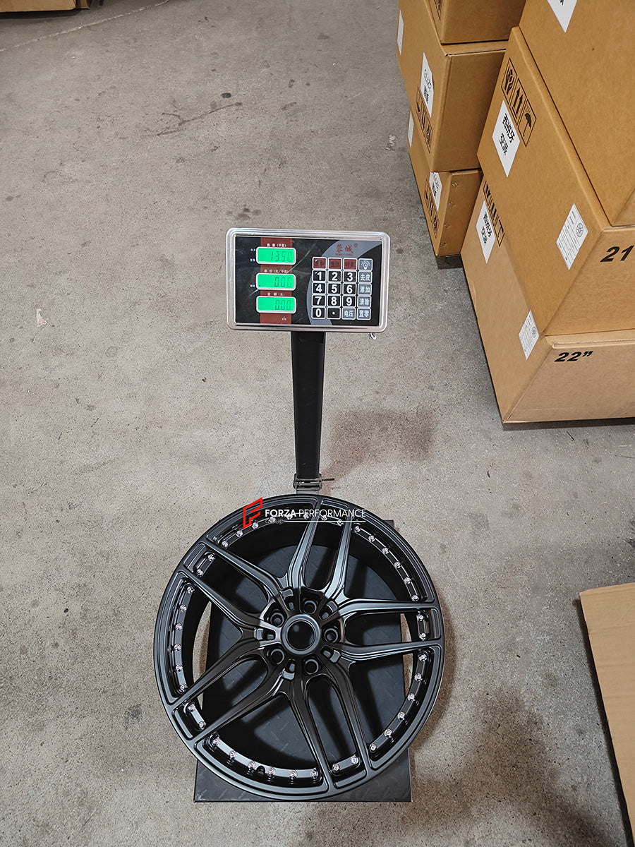 20 INCH FORGED WHEELS RIMS for TESLA MODEL S REFRESH 2022 custom fit ANRKY RS6.2 STYLE WHEELS