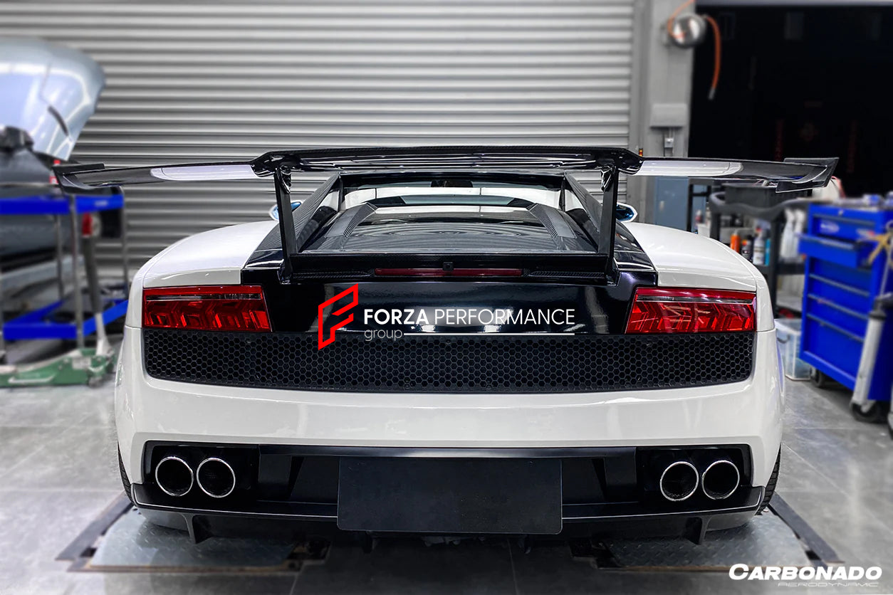 CARBON GT WING SPOILER for LAMBORGHINI GALLARDO LP550 LP560 LP570 2003 - 2014

Set includes:

GT Wing Spoiler

Material: Carbon Fiber

Note: Professional installation is required.

Why “Contact Us for Pricing”?

We don’t display fixed prices because our goal is to offer you the most competitive deal possible. Product costs often decrease over time, and by requesting a quote, you’ll receive our most up-to-date price on market.

SECURED PAYMENT METHODS&nbsp;
PayPal (+4.4% fee)
Visa / Mastercard / American Exp