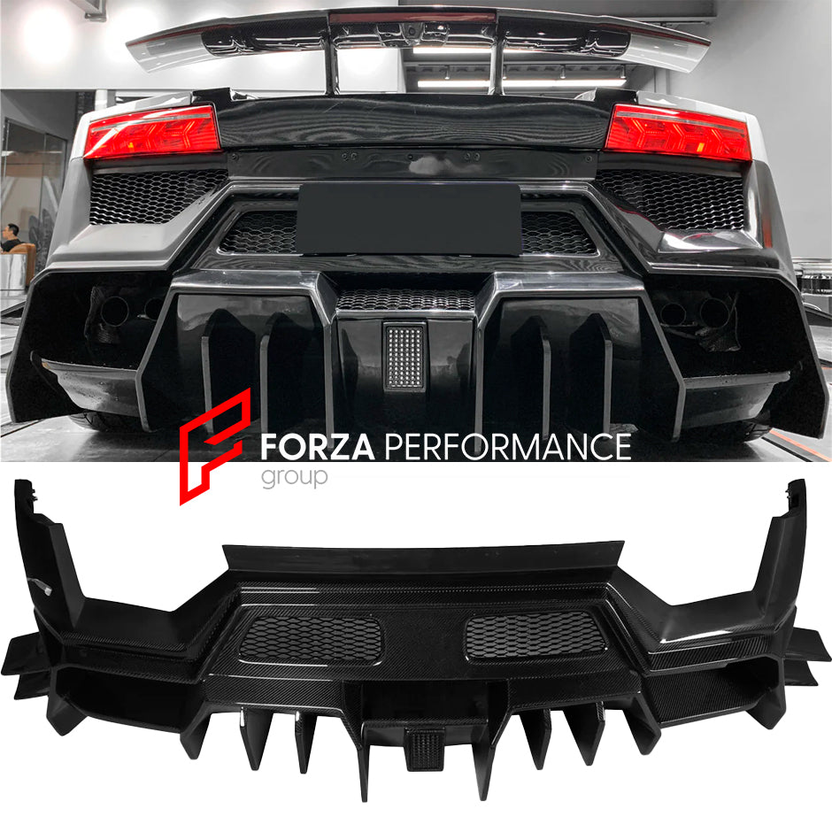 CARBON REAR BUMPER &nbsp;for LAMBORGHINI GALLARDO LP550 LP560 LP570 LP570-4 2009 - 2014

Set includes:

Rear Bumper

Material: Carbon Fiber

Note: Professional installation is required.

Why “Contact Us for Pricing”?

We don’t display fixed prices because our goal is to offer you the most competitive deal possible. Product costs often decrease over time, and by requesting a quote, you’ll receive our most up-to-date price on market.

SECURED PAYMENT METHODS&nbsp;
PayPal (+4.4% fee)
Visa / Mastercard / Americ