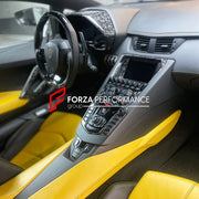 CARBON INTERIOR KIT SET for LAMBORGHINI AVENTADOR LP700 2011 - 2016

Set includes:&nbsp;

Dashboard Trim
Steering Wheel Trim
Shift Paddles
Center Console Surround Trims
Center Console Panel Trims
Door Handle Trims

Material: Carbon&nbsp;

Note: Professional installation is required.

Contact us for pricing.

Why “Contact Us for Pricing”?

We don’t display fixed prices because our goal is to offer you the most competitive deal possible. Product costs often decrease over time, and by requesting a quote, you’l