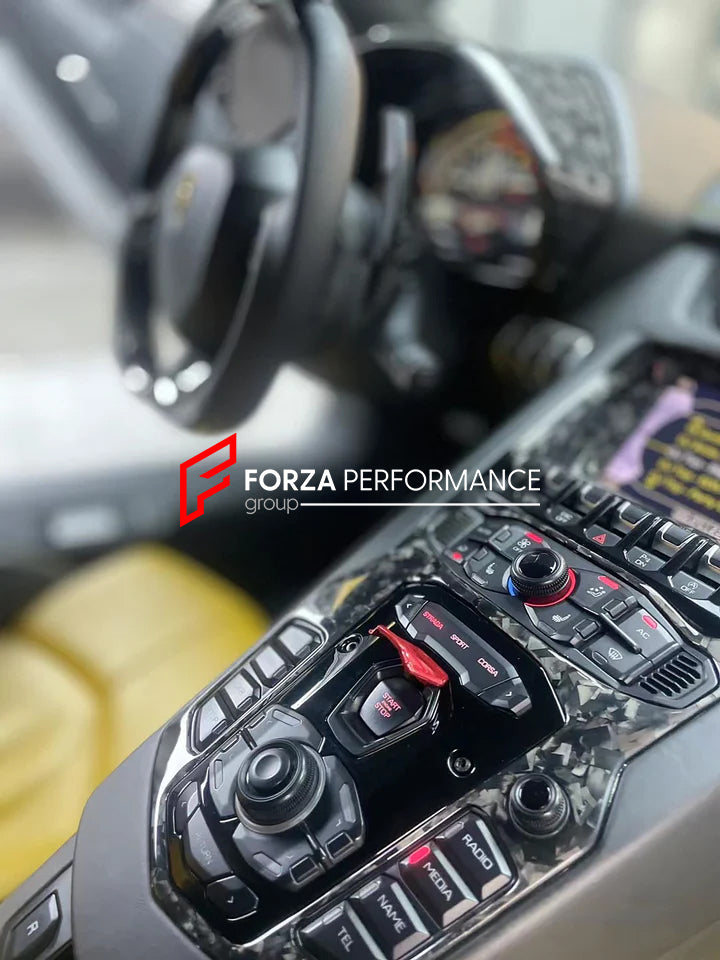 CARBON INTERIOR KIT SET for LAMBORGHINI AVENTADOR LP700 2011 - 2016

Set includes:&nbsp;

Dashboard Trim
Steering Wheel Trim
Shift Paddles
Center Console Surround Trims
Center Console Panel Trims
Door Handle Trims

Material: Carbon&nbsp;

Note: Professional installation is required.

Contact us for pricing.

Why “Contact Us for Pricing”?

We don’t display fixed prices because our goal is to offer you the most competitive deal possible. Product costs often decrease over time, and by requesting a quote, you’l