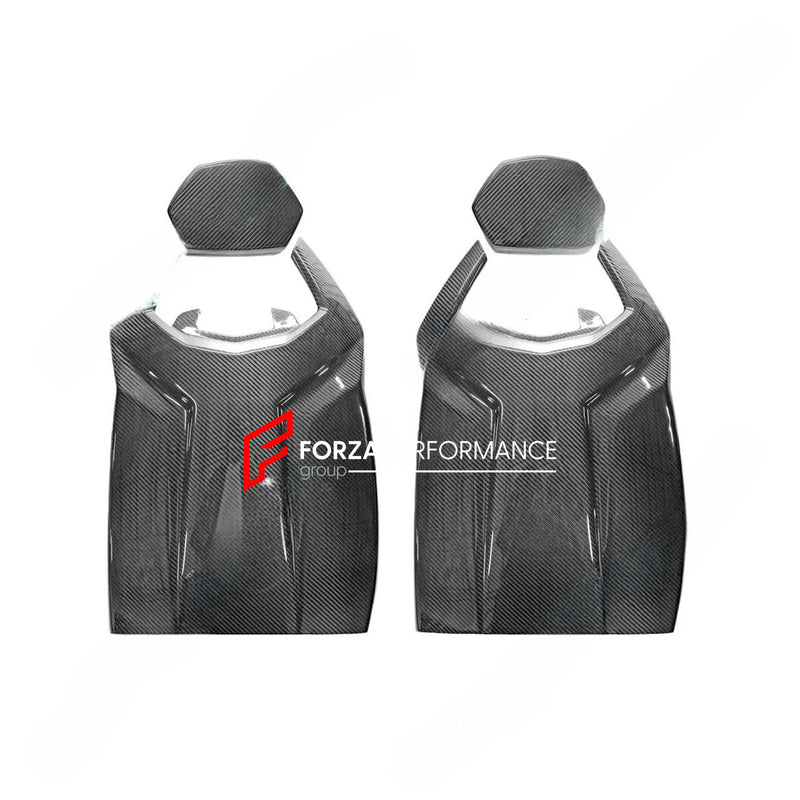 CARBON SEAT BACK PANELS with HEADREST for LAMBORGHINI AVENTADOR LP700 2011 - 2017