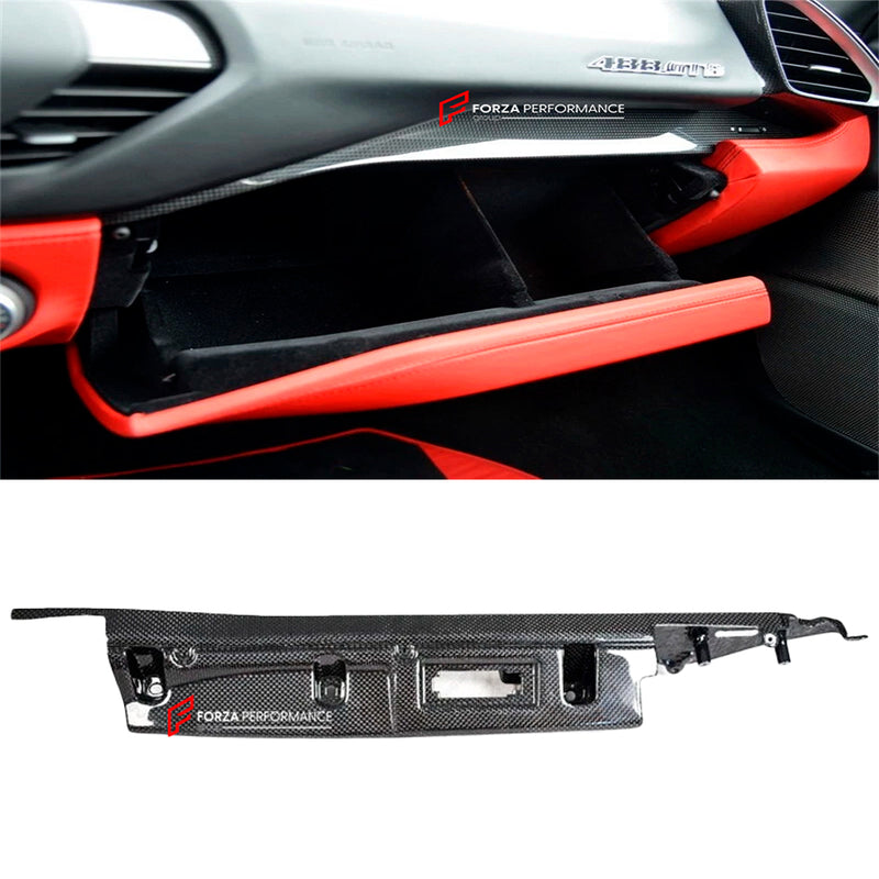 CARBON UPPER DASHBOARD PANEL REPLACEMENT for FERRARI 488 GTB 2015 - 2019