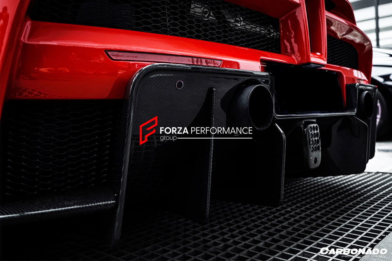 CARBON REAR BUMPER DIFFUSER for FERRARI F488 SPIDER F8 2015 - 2019

Set includes:&nbsp;

&nbsp;Rear Bumper Diffuser

Material: Carbon&nbsp;

Note: Professional installation is required.

Why “Contact Us for Pricing”?

We don’t display fixed prices because our goal is to offer you the most competitive deal possible. Product costs often decrease over time, and by requesting a quote, you’ll receive our most up-to-date price on market.

SECURED PAYMENT METHODS&nbsp;
PayPal (+4.4% fee)
Visa / Mastercard / Americ