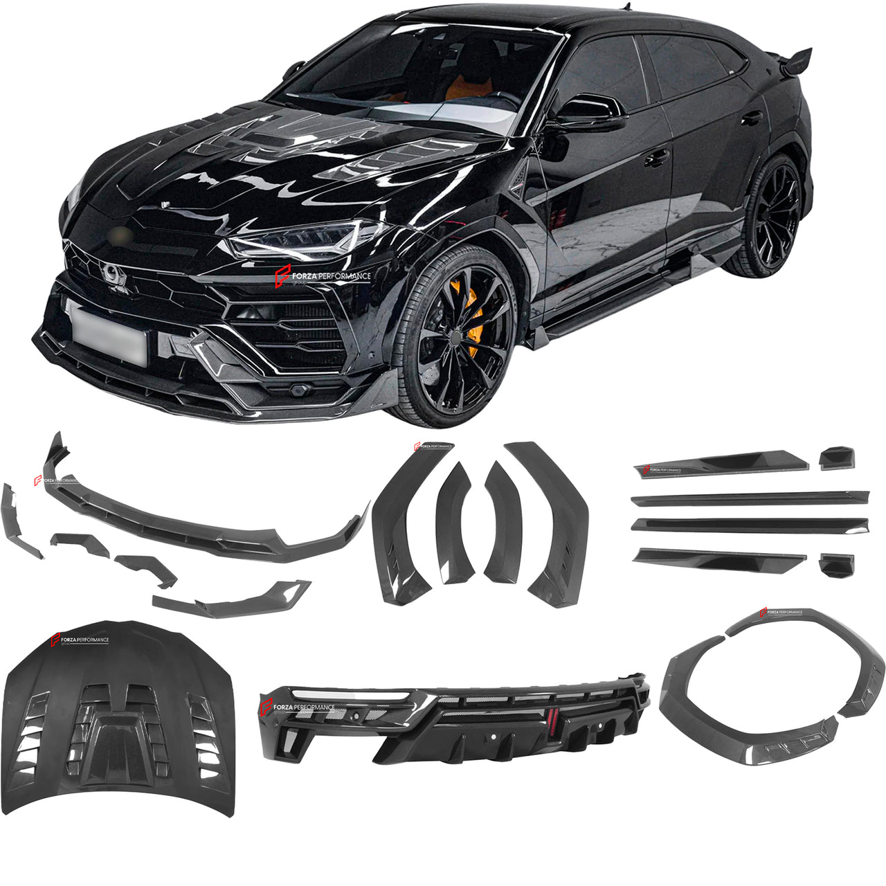 IMP PERFORMANCE CARBON WIDE BODY KIT for LAMBORGHINI URUS 2018 - 2025

Set includes:

Front Lip

Hood
Front Fender Vents

Fender Flares
Rear Diffuser
Rear Wing Spoiler


Material: Carbon

NOTE: Professional installation is required


Why “Contact Us for Pricing”?

We don’t display fixed prices because our goal is to offer you the most competitive deal possible. Product costs often decrease over time, and by requesting a quote, you’ll receive our most up-to-date price on market.

SECURED PAYMENT METHODS&nbsp