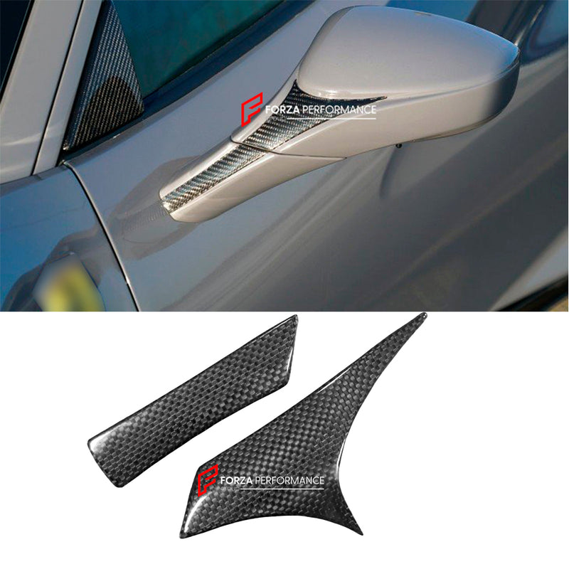 CARBON SIDE MIRROR COVER TRIMS for FERRARI F8 TRIBUTO SPIDER 2019 - 2023