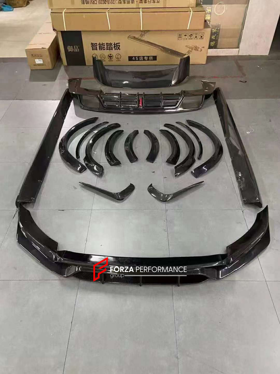 CARBON BODY KIT for PORSCHE CAYENNE 9Y 2019 - 2023  Set includes:  Front Lip Front Vent Covers Rear Diffuser Rear Spoiler Side Skirts Side Fenders