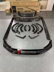 CARBON BODY KIT for PORSCHE CAYENNE 9Y 2019 - 2023  Set includes:  Front Lip Front Vent Covers Rear Diffuser Rear Spoiler Side Skirts Side Fenders