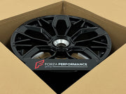 FORGED WHEELS RIMS FOR FERRARI 296 GT MODIFICATA 2026 Forza Performance custom fit buy Black Mesh Multi-Spoke style design wheels