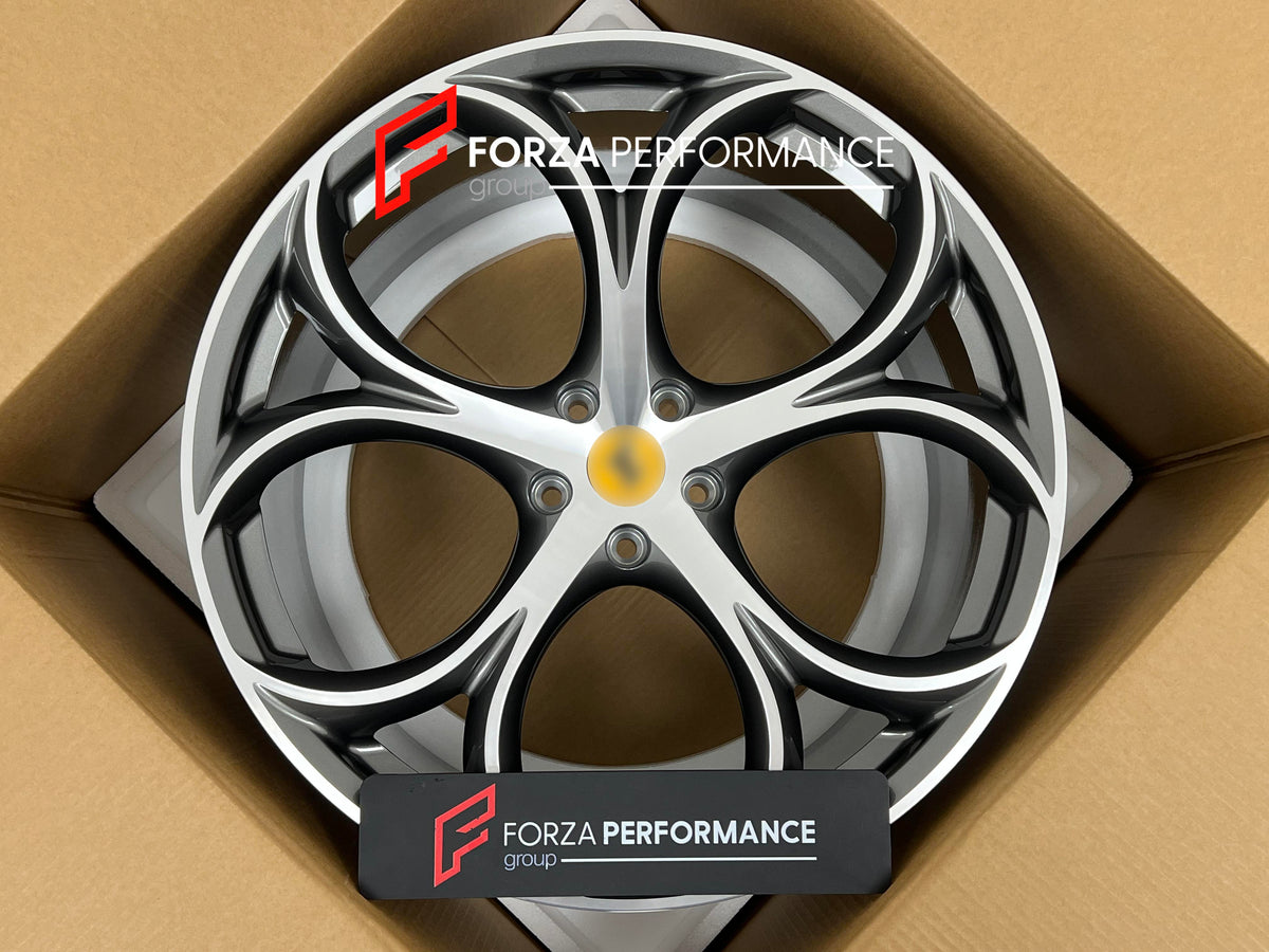 21 22 INCH FORGED WHEELS RIMS for FERRARI CALIFORNIA F149 2011 Forza Performance custom fit buy OEM Alfa Romeo Quadrifoglio style design wheels