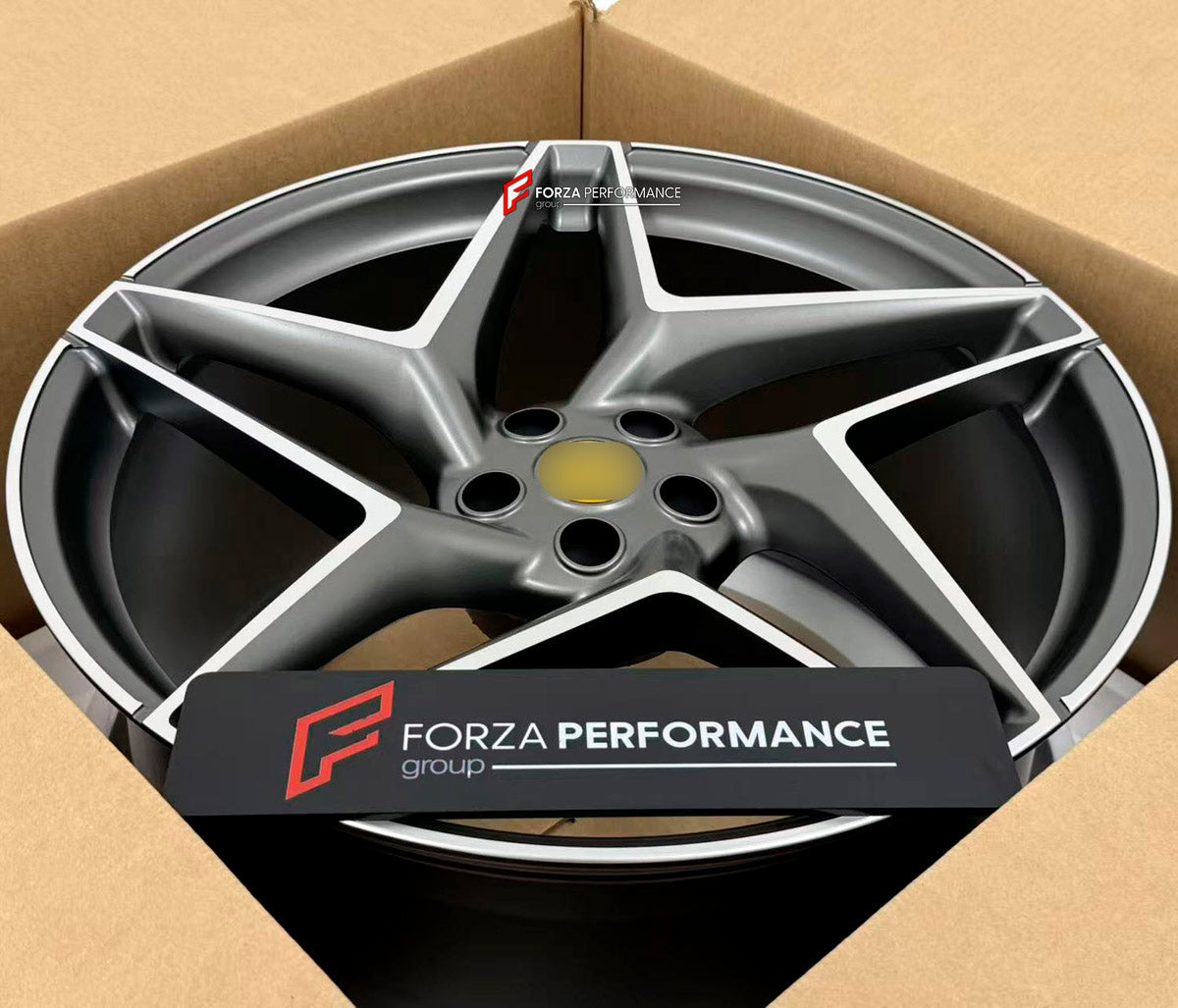 We manufacture premium quality forged wheels rims for Ferrari 488 PISTA SPIDER 2020 in any design, size, color.

WHEEL SIZE:

Front: 21 x 9.0 ET 34.7
Rear: 22 x 12 ET 36
PCD: 5 x 114.3
CB: 67.1
Finish: Matte Gunmetal Machined Face
Material: 6061-T6 Forged Aluminum
THIS WHEEL DESIGN CAN BE CUSTOM-MADE FOR YOUR CAR IN ANY SIZE AND COLOR OPTIONS
Available in monoblock, 2-piece, 3-piece, duoblock, beadlock
3D wheel renderings are provided according to the exact dimensions and specifications requested by the cli
