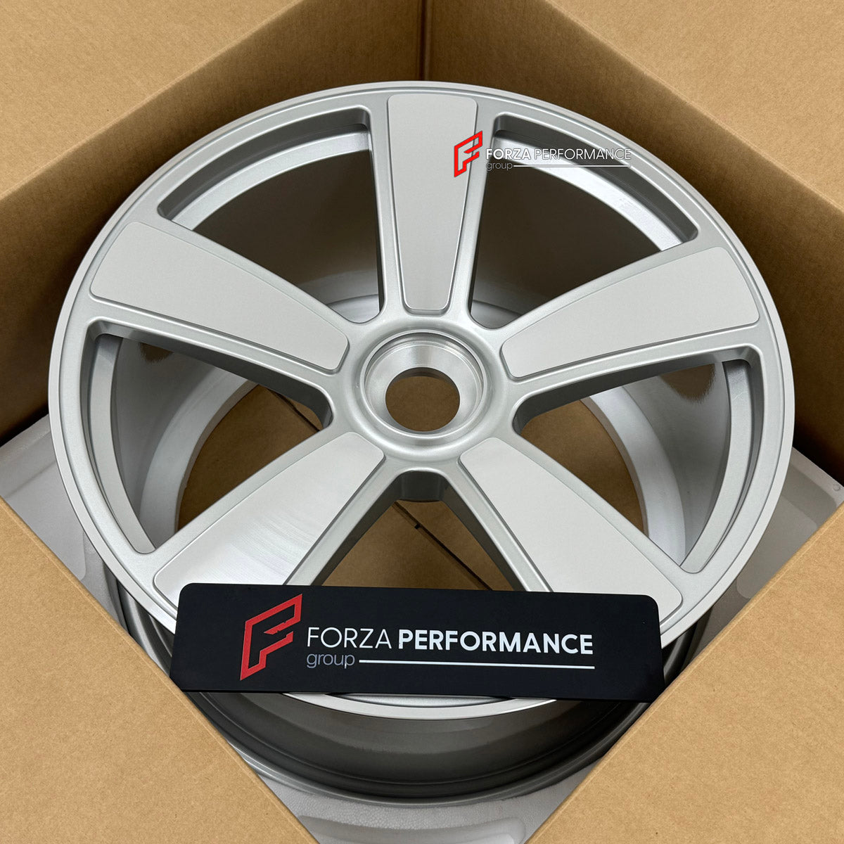 We manufacture premium quality forged wheels rims for Porsche 911 992.1 GTS 2019 - 2025 in any design, size, color.

WHEEL SIZE:

Front: 21 x 8.5 ET 40
Rear: 22 x 11.5 ET 57
PCD: 5 x 130
CB: 71.6
Finish: Gloss Silver with Machined Face
Material: 6061-T6 Forged Aluminum
THIS WHEEL DESIGN CAN BE CUSTOM-MADE FOR YOUR CAR IN ANY SIZE AND COLOR OPTIONS
Available in monoblock, 2-piece, 3-piece, duoblock, beadlock
3D wheel renderings are provided according to the exact dimensions and specifications requested by th