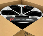 We manufacture premium quality forged wheels rims for Audi E-TRON GT 2023+ in any design, size, color.

WHEEL SIZE:

Front: 21 x 9.5 ET 45
Rear: 21 x 11.5 ET 51
PCD: 5 x 130
CB: 71.6
Finish: Gloss Black and Milling
Material: 6061-T6 Forged Aluminum
THIS WHEEL DESIGN CAN BE CUSTOM-MADE FOR YOUR CAR IN ANY SIZE AND COLOR OPTIONS
Available in monoblock, 2-piece, 3-piece, duoblock, beadlock
3D wheel renderings are provided according to the exact dimensions and specifications requested by the client, ensuring pr