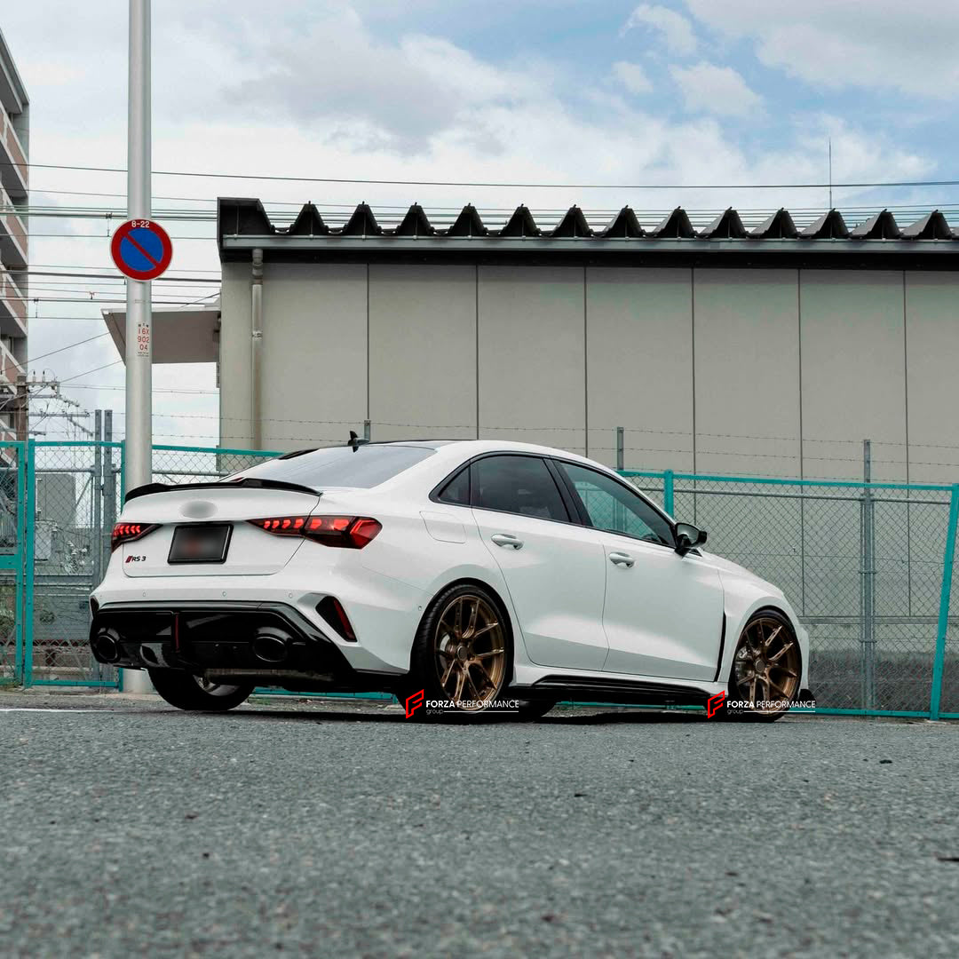 We manufacture premium quality forged wheels for AUDI RS3 8Y 2021 - 2024&nbsp;in any design, size, color.

THIS WHEEL DESIGN CAN BE CUSTOM-MADE FOR YOUR CAR IN ANY SIZE AND COLOR OPTIONS
Available in monoblock, 2-piece, 3-piece, duoblock, beadlock
3D wheel renderings are provided according to the exact dimensions and specifications requested by the client, ensuring proper fitment for their car prior to production

OPTIONS:&nbsp;

Brushed, polished, chrome, dual-color, milled face&nbsp;&nbsp;
Floating spinni