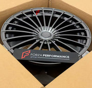 We manufacture premium quality forged wheels rims for BMW 8 SERIES G15 2018+ in any design, size, color.

WHEEL SIZE:

Front: 21 x 9.0 ET 24
Rear: 21 x 10.5 ET 38
PCD: 5 x 112
CB: 66.5
Finish: Gloss Gunmetal
Material: 6061-T6 Forged Aluminum
THIS WHEEL DESIGN CAN BE CUSTOM-MADE FOR YOUR CAR IN ANY SIZE AND COLOR OPTIONS
Available in monoblock, 2-piece, 3-piece, duoblock, beadlock
3D wheel renderings are provided according to the exact dimensions and specifications requested by the client, ensuring proper fi