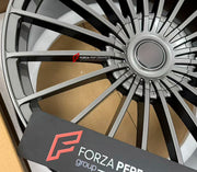 We manufacture premium quality forged wheels rims for BMW 8 SERIES G15 2018+ in any design, size, color.

WHEEL SIZE:

Front: 21 x 9.0 ET 24
Rear: 21 x 10.5 ET 38
PCD: 5 x 112
CB: 66.5
Finish: Gloss Gunmetal
Material: 6061-T6 Forged Aluminum
THIS WHEEL DESIGN CAN BE CUSTOM-MADE FOR YOUR CAR IN ANY SIZE AND COLOR OPTIONS
Available in monoblock, 2-piece, 3-piece, duoblock, beadlock
3D wheel renderings are provided according to the exact dimensions and specifications requested by the client, ensuring proper fi