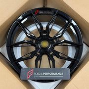 We manufacture premium quality forged wheels rims for Ferrari 488 PISTA SPIDER 2020 in any design, size, color.

WHEEL SIZE:

Front: 21 x 9.5 ET 35
Rear: 21 x 11.5 ET 29
PCD: 5 x 114.3
CB: 67.1
Finish: Gloss Black
Material: 6061-T6 Forged Aluminum

THIS WHEEL DESIGN CAN BE CUSTOM-MADE FOR YOUR CAR IN ANY SIZE AND COLOR OPTIONS
Available in monoblock, 2-piece, 3-piece, duoblock, beadlock
3D wheel renderings are provided according to the exact dimensions and specifications requested by the client, ensuring pr