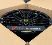 We manufacture premium quality forged wheels rims for Ferrari 488 PISTA SPIDER 2020 in any design, size, color.

WHEEL SIZE:

Front: 21 x 9.5 ET 35
Rear: 21 x 11.5 ET 29
PCD: 5 x 114.3
CB: 67.1
Finish: Gloss Black
Material: 6061-T6 Forged Aluminum

THIS WHEEL DESIGN CAN BE CUSTOM-MADE FOR YOUR CAR IN ANY SIZE AND COLOR OPTIONS
Available in monoblock, 2-piece, 3-piece, duoblock, beadlock
3D wheel renderings are provided according to the exact dimensions and specifications requested by the client, ensuring pr