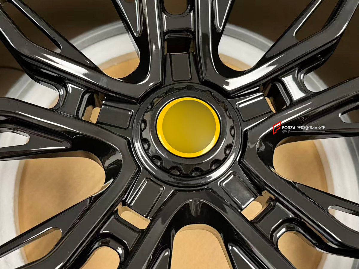 We manufacture premium quality forged wheels rims for Ferrari 488 PISTA SPIDER 2020 in any design, size, color.

WHEEL SIZE:

Front: 21 x 9.5 ET 35
Rear: 21 x 11.5 ET 29
PCD: 5 x 114.3
CB: 67.1
Finish: Gloss Black
Material: 6061-T6 Forged Aluminum

THIS WHEEL DESIGN CAN BE CUSTOM-MADE FOR YOUR CAR IN ANY SIZE AND COLOR OPTIONS
Available in monoblock, 2-piece, 3-piece, duoblock, beadlock
3D wheel renderings are provided according to the exact dimensions and specifications requested by the client, ensuring pr
