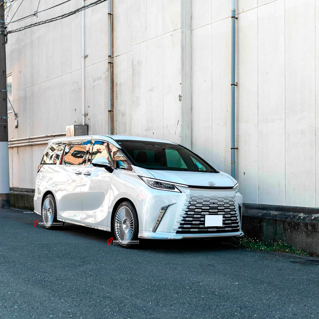 We manufactured premium quality forged wheels rims for our client's LEXUS LM500H AW10 2023 - 2026 with the following specifications:

WHEEL SIZE:

PCD: 5 x 120
CB: 60.1
THIS WHEEL DESIGN CAN BE CUSTOM-MADE FOR YOUR CAR IN ANY SIZE AND COLOR OPTIONS
Available in monoblock, 2-piece, 3-piece, duoblock, beadlock
3D wheel renderings are provided according to the exact dimensions and specifications requested by the client, ensuring proper fitment for their car prior to production

OPTIONS: 

Brushed, po