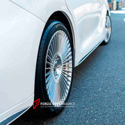 We manufactured premium quality forged wheels rims for our client's LEXUS LM500H AW10 2023 - 2026 with the following specifications:

WHEEL SIZE:

PCD: 5 x 120
CB: 60.1
THIS WHEEL DESIGN CAN BE CUSTOM-MADE FOR YOUR CAR IN ANY SIZE AND COLOR OPTIONS
Available in monoblock, 2-piece, 3-piece, duoblock, beadlock
3D wheel renderings are provided according to the exact dimensions and specifications requested by the client, ensuring proper fitment for their car prior to production

OPTIONS: 

Brushed, po