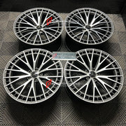 21 INCH FORGED WHEELS RIMS for MERCEDES BENZ E CLASS W213 FACELIFT E450 COUPE 2021 custom fit A2544011400 A2544011500 black matt high-sheen