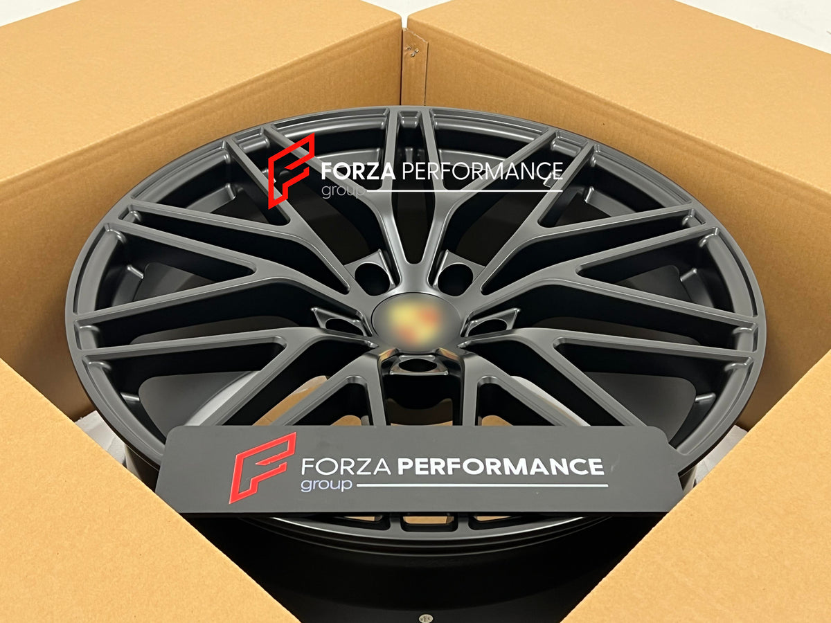 21 INCH FORGED WHEELS RIMS for PORSCHE CAYENNE GTS COUPE E3 9YB 2026 Forza Performance custom fit buy OEM Porsche Cayenne RS Spyder style design wheels