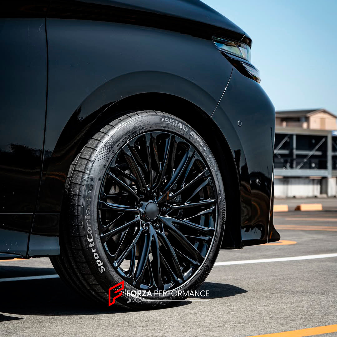 We manufactured premium quality forged wheels rims for our client's TOYOTA VELLFIRE III AH40 2023 - 2026 with the following specifications:

WHEEL SIZE:

PCD: 5 x 120
CB: 60.1
THIS WHEEL DESIGN CAN BE CUSTOM-MADE FOR YOUR CAR IN ANY SIZE AND COLOR OPTIONS
Available in monoblock, 2-piece, 3-piece, duoblock, beadlock
3D wheel renderings are provided according to the exact dimensions and specifications requested by the client, ensuring proper fitment for their car prior to production

OPTIONS: 

Brus