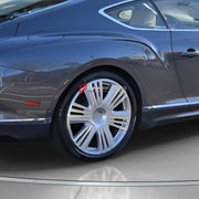 22 INCH FORGED WHEELS RIMS for BENTLEY CONTINENTAL GT GTC AZURE 2026+ FORZA PERFORMANCE Azure OEM Style Silver

We manufacture premium quality forged wheels rims for Bentley Continental GT GTC Azure 2026+ in any design, size, color.

WHEEL SIZE:

Front: 22 x 9.5 ET 71
Rear: 22 x 11 ET 62
PCD: 5 x 130
CB: 71.6
Finish: Silver
Material: 6061-T6 Forged Aluminum
THIS WHEEL DESIGN CAN BE CUSTOM-MADE FOR YOUR CAR IN ANY SIZE AND COLOR OPTIONS
Available in monoblock, 2-piece, 3-piece, duoblock, beadlock
3D wheel re
