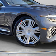 22 INCH FORGED WHEELS RIMS for BENTLEY CONTINENTAL GT GTC AZURE 2026+ FORZA PERFORMANCE Azure OEM Style Silver

We manufacture premium quality forged wheels rims for Bentley Continental GT GTC Azure 2026+ in any design, size, color.

WHEEL SIZE:

Front: 22 x 9.5 ET 71
Rear: 22 x 11 ET 62
PCD: 5 x 130
CB: 71.6
Finish: Silver
Material: 6061-T6 Forged Aluminum
THIS WHEEL DESIGN CAN BE CUSTOM-MADE FOR YOUR CAR IN ANY SIZE AND COLOR OPTIONS
Available in monoblock, 2-piece, 3-piece, duoblock, beadlock
3D wheel re
