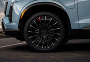 We manufacture premium quality forged wheels rims for Cadillac Vistiq 2025+ in any design, size, color.

WHEEL SIZE:

Front: 22 x 10 ET 40
Rear: 22 x 10 ET 40
PCD: 6 x 139.7
CB: 78.1
Finish: Gloss Black Machined Tips
Material: 6061-T6 Forged Aluminum
THIS WHEEL DESIGN CAN BE CUSTOM-MADE FOR YOUR CAR IN ANY SIZE AND COLOR OPTIONS
Available in monoblock, 2-piece, 3-piece, duoblock, beadlock
3D wheel renderings are provided according to the exact dimensions and specifications requested by the client, ensuring 