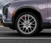 We manufacture premium quality forged wheels rims for Cadillac Vistiq 2025+ in any design, size, color.

WHEEL SIZE:

Front: 22 x 10 ET 40
Rear: 22 x 10 ET 40
PCD: 6 x 139.7
CB: 78.1
Finish: Silver Machined
Material: 6061-T6 Forged Aluminum
THIS WHEEL DESIGN CAN BE CUSTOM-MADE FOR YOUR CAR IN ANY SIZE AND COLOR OPTIONS
Available in monoblock, 2-piece, 3-piece, duoblock, beadlock
3D wheel renderings are provided according to the exact dimensions and specifications requested by the client, ensuring proper fit