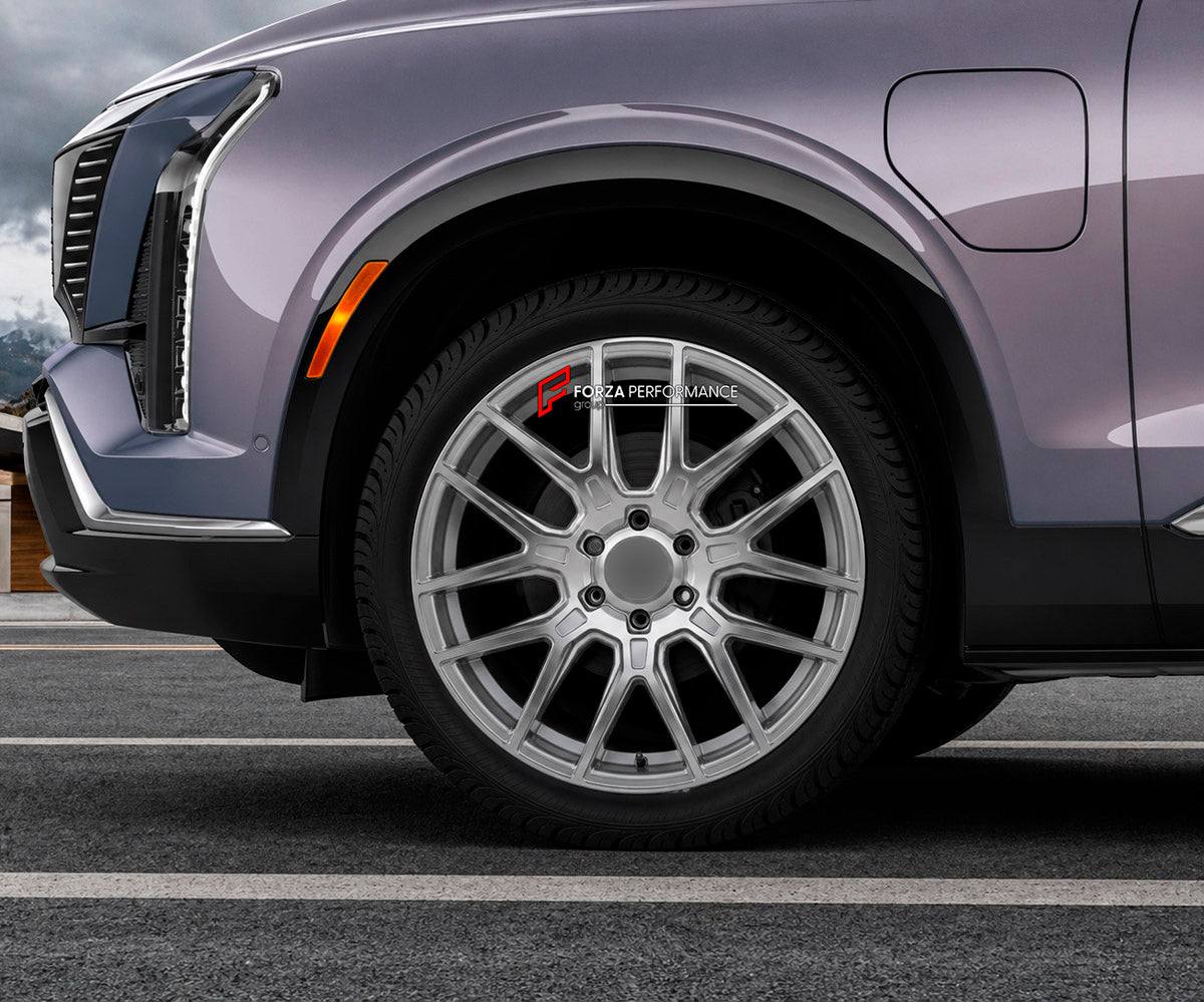 We manufacture premium quality forged wheels rims for Cadillac Vistiq 2025+ in any design, size, color.

WHEEL SIZE:

Front: 22 x 10 ET 40
Rear: 22 x 10 ET 40
PCD: 6 x 139.7
CB: 78.1
Finish: Silver Machined
Material: 6061-T6 Forged Aluminum
THIS WHEEL DESIGN CAN BE CUSTOM-MADE FOR YOUR CAR IN ANY SIZE AND COLOR OPTIONS
Available in monoblock, 2-piece, 3-piece, duoblock, beadlock
3D wheel renderings are provided according to the exact dimensions and specifications requested by the client, ensuring proper fit