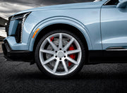 We manufacture premium quality forged wheels rims for Cadillac Vistiq 2025+ in any design, size, color.

WHEEL SIZE:

Front: 22 x 10 ET 40
Rear: 22 x 10 ET 40
PCD: 6 x 139.7
CB: 78.1
Finish: Gloss Silver with Machined Face
Material: 6061-T6 Forged Aluminum
THIS WHEEL DESIGN CAN BE CUSTOM-MADE FOR YOUR CAR IN ANY SIZE AND COLOR OPTIONS
Available in monoblock, 2-piece, 3-piece, duoblock, beadlock
3D wheel renderings are provided according to the exact dimensions and specifications requested by the client, ens